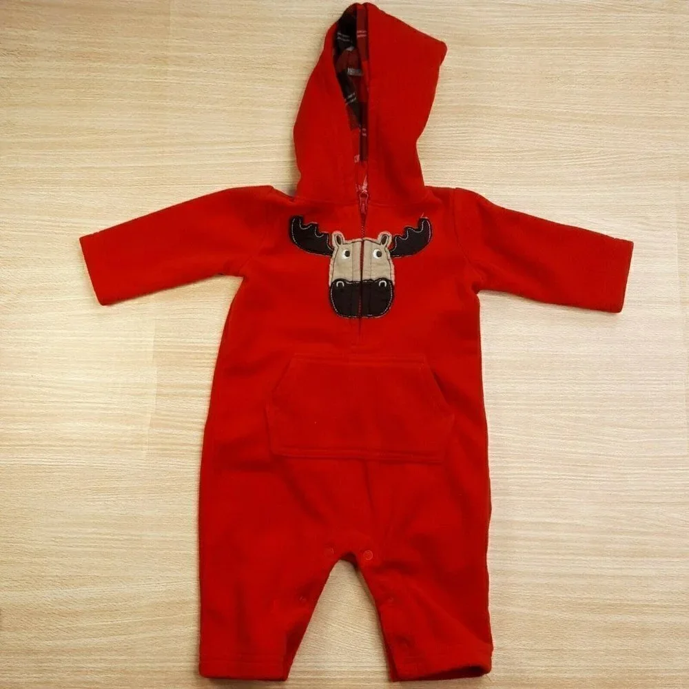 Carters Baby Boys Fleece One Piece Bundle 3 Months